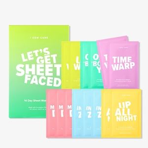 I Dew Care - Let's Get Sheet Faced Sheet
Mask Set- 14 Masks - Brand New